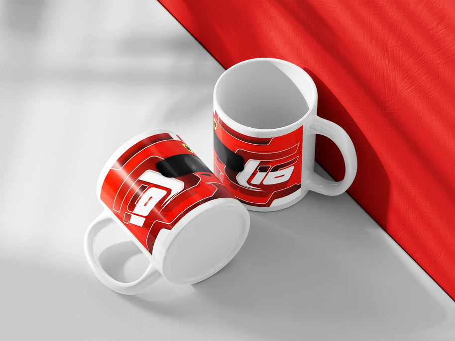 Charles Leclerc Ferrari 2024 F1 Helmet Mug