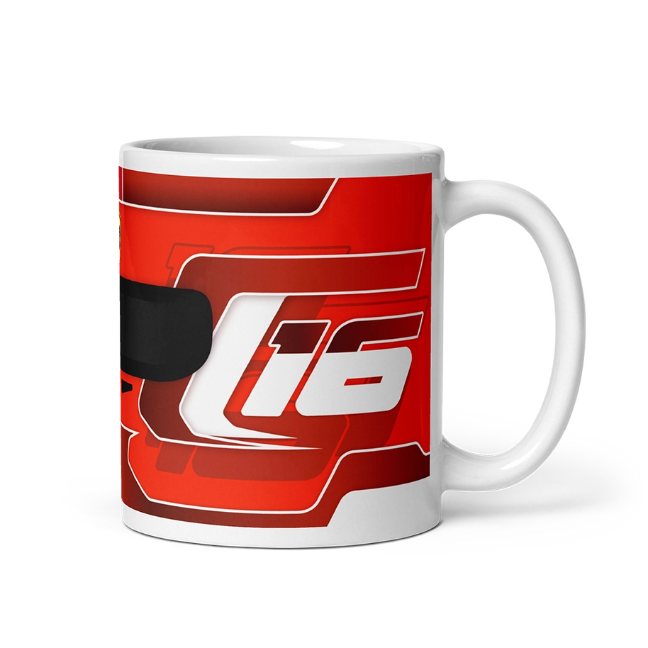 Charles Leclerc Ferrari 2024 F1 Helmet Mug