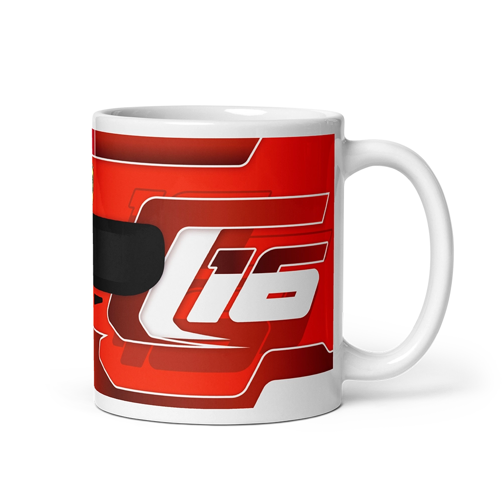 Charles Leclerc Ferrari 2024 F1 Helmet Mug