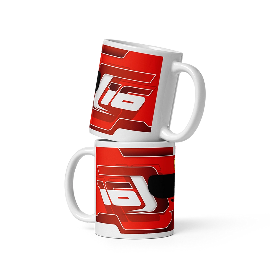 Charles Leclerc Ferrari 2024 F1 Helmet Mug