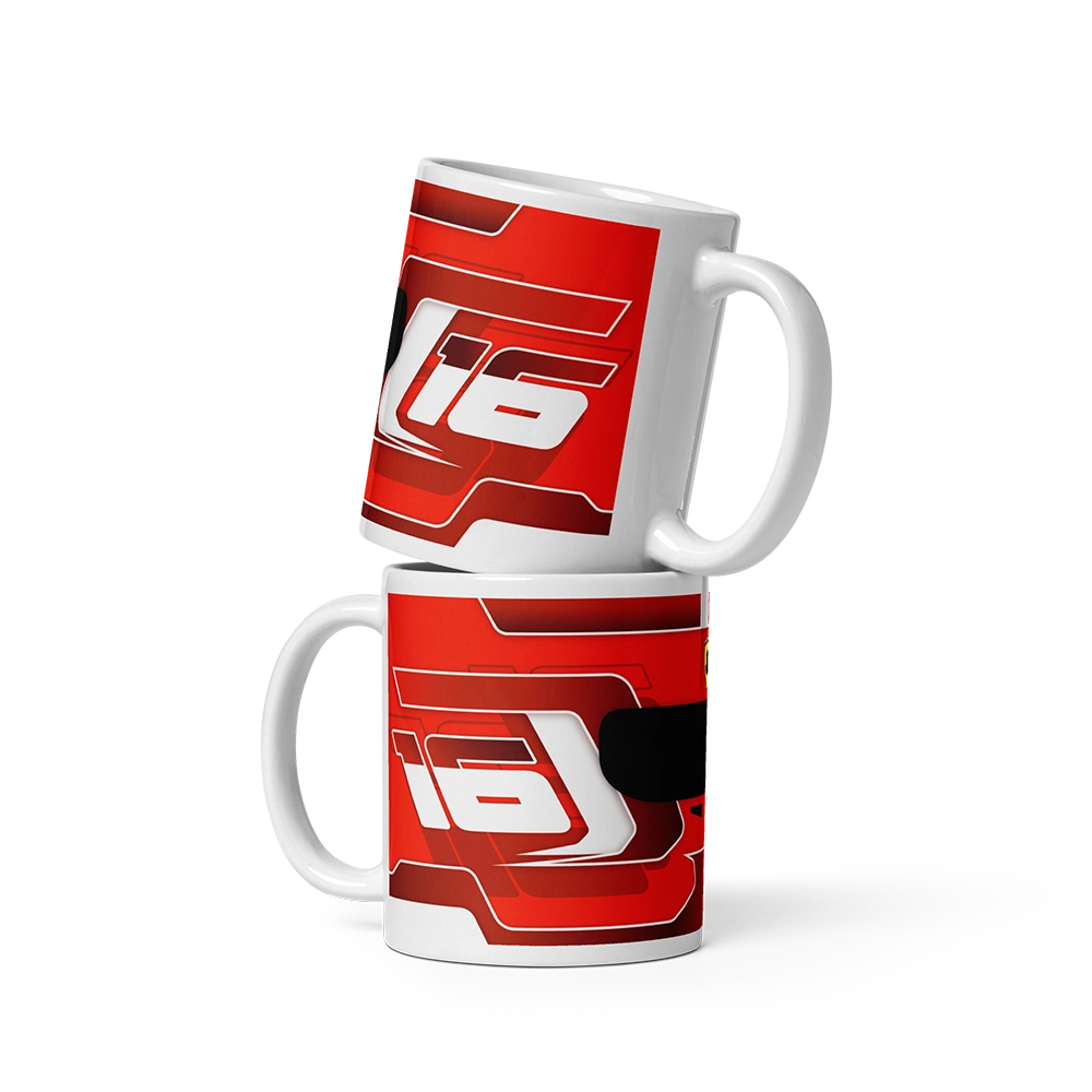 Charles Leclerc Ferrari 2024 F1 Helmet Mug