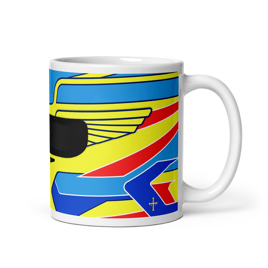 Fernando Alonso Aston Martin 2024 F1 Helmet Mug