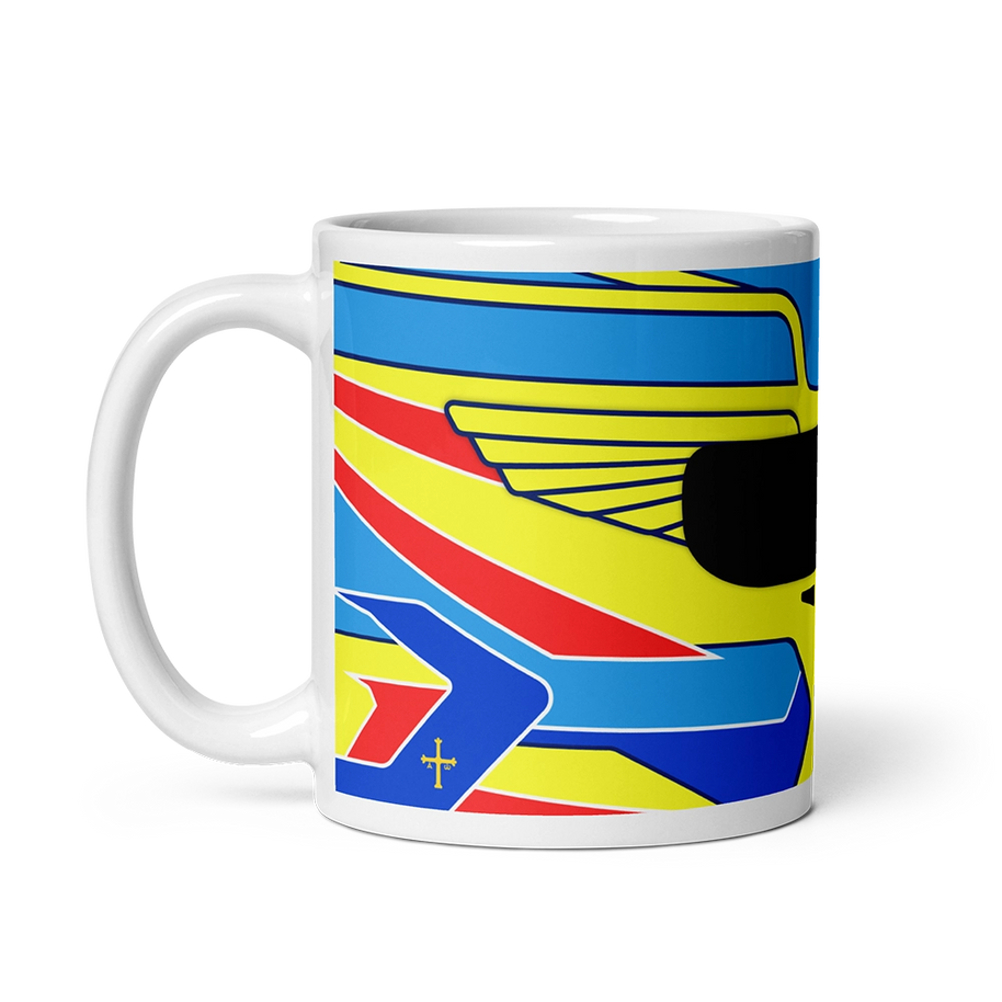 Fernando Alonso Aston Martin 2024 F1 Helmet Mug