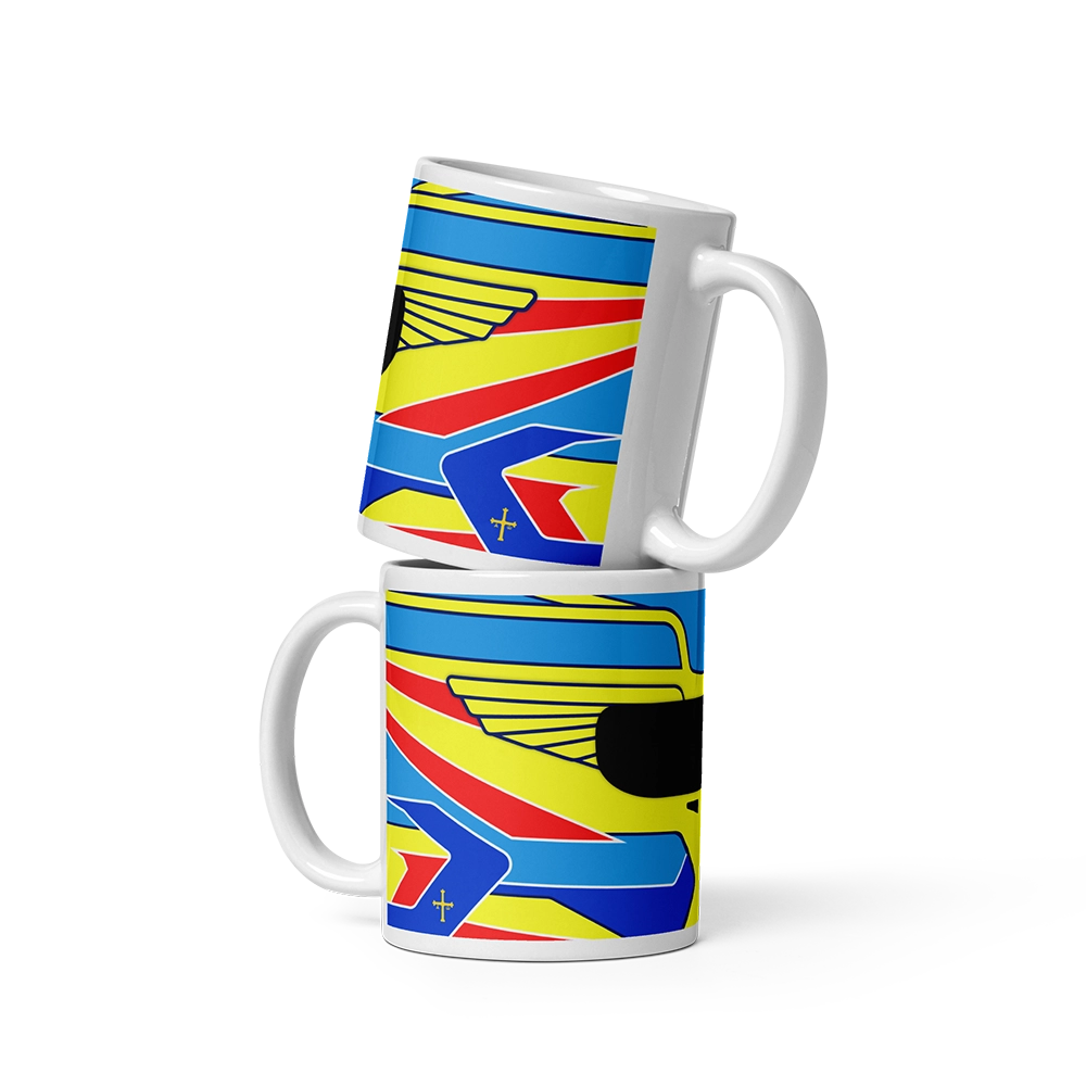 Fernando Alonso Aston Martin 2024 F1 Helmet Mug