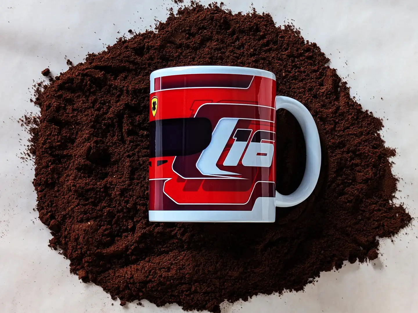 Charles Leclerc Ferrari 2024 F1 Helmet Mug