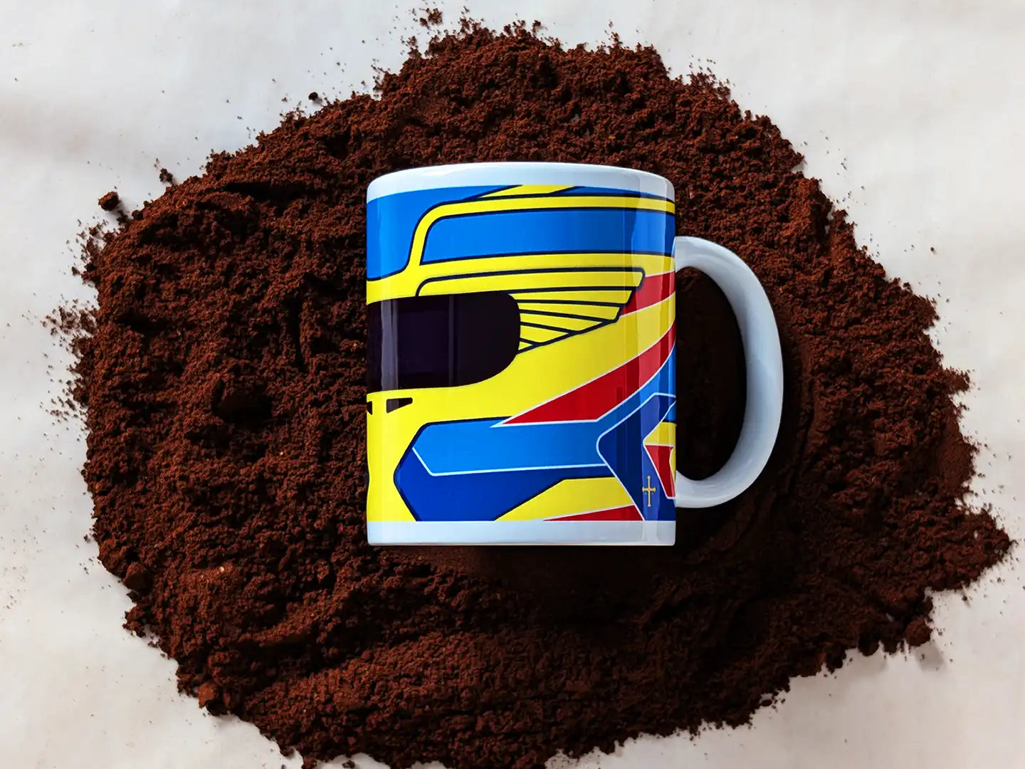 Fernando Alonso Aston Martin 2024 F1 Helmet Mug